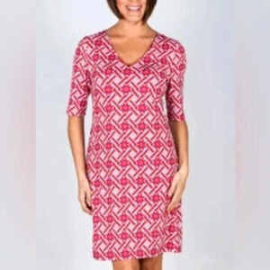 Tracy Negoshian Geometric Summer Dress Sz Medium M